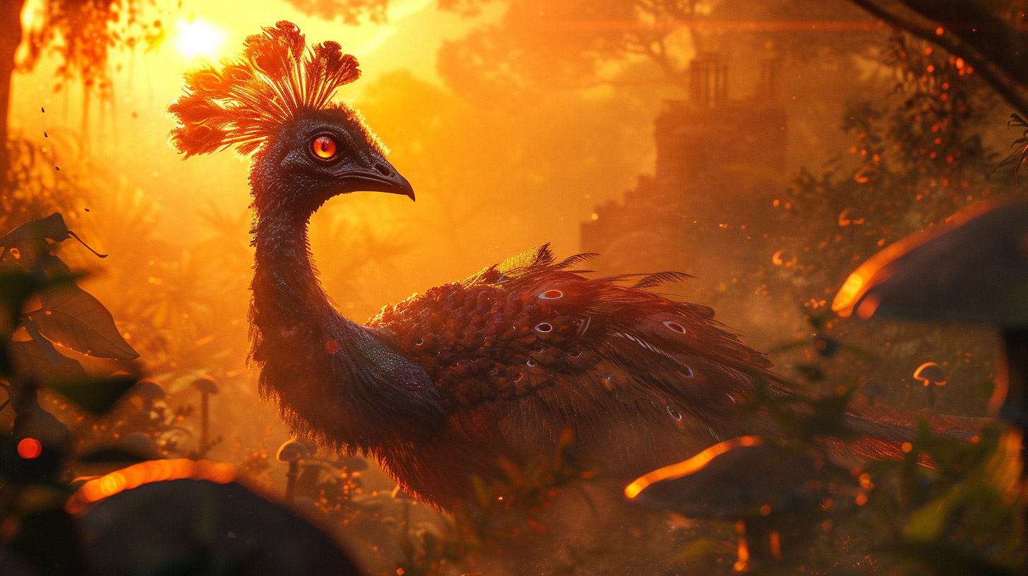 prehistoric peacock